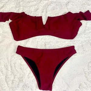 Off the shoulder bikini set size XL